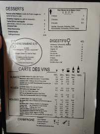 Café Capone à Paris carte