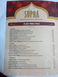 Menu / carte de Rajistan-Supra Restaurant à Melun