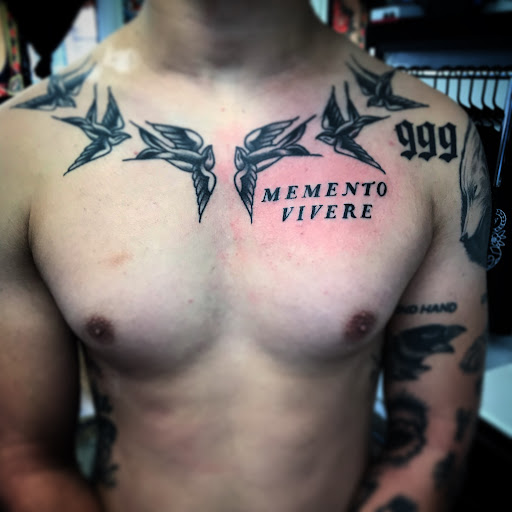 Explore mens tattoo wedding ring ideas, creative tattoo ideas in Madera, available at Sea Wolf Tattoo