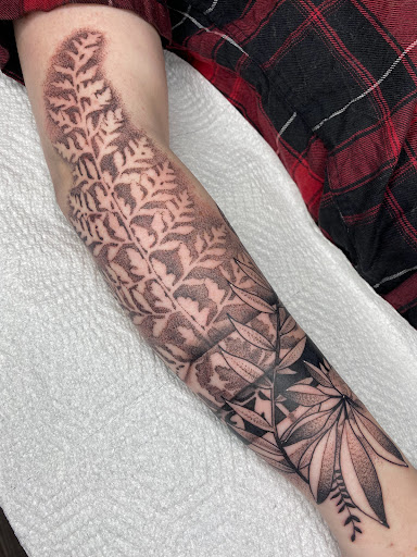 Explore infinity tattoo ideas for men, creative tattoo ideas in Savannah, available at tattoos by delan