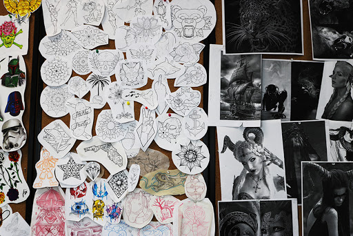 Explore matching tattoo ideas for husband and wife, creative tattoo ideas in Deerfield Beach, available at Black Rose Tattoo Studio