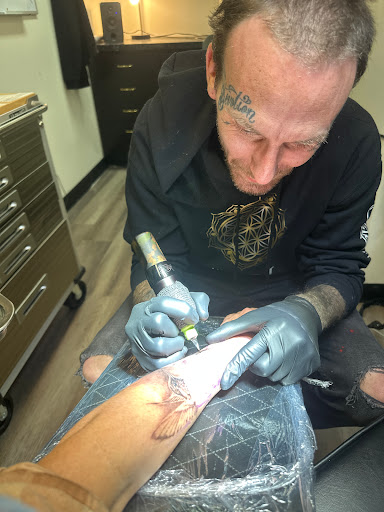 Explore gearhead tattoo ideas, creative tattoo ideas in Henrico, available at Ink Therapy Tattoo Lounge