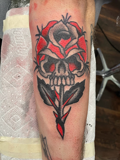 Explore tattoo cover up ideas on forearm, creative tattoo ideas in Delmar, available at Resolute Tattoo