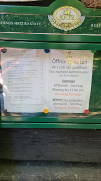 Waldgasthaus Scherrhof à Baden-Baden menu