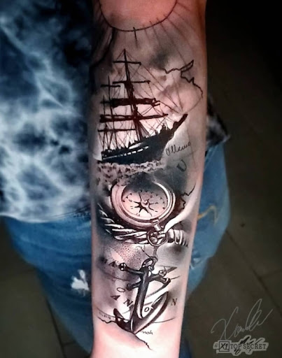 Explore running tattoos ideas, creative tattoo ideas in Ridgewood, available at TOP SECRET TATTOO