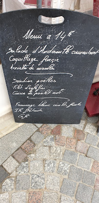 Menu / carte de Café de France à Villers-sur-Mer