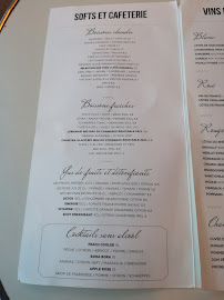 Café des Arts et Métiers à Paris menu