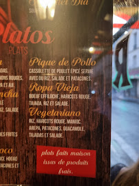 Mi Ranchito Paisa à Paris menu