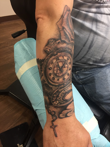 Explore tattoo ideas on breast, creative tattoo ideas in Lakeland, available at Lyons Den Tattoo Company