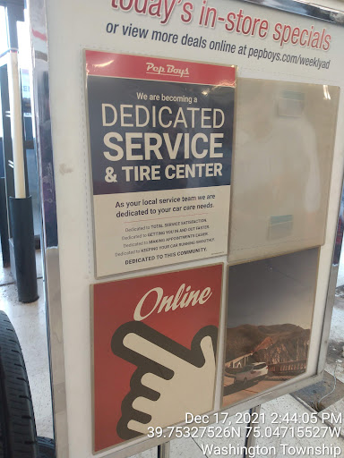 Auto Parts Store «Pep Boys Auto Parts & Service», reviews and photos, 5241 NJ-42, Turnersville, NJ 08012, USA