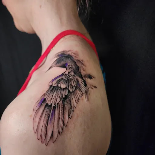 Explore rock climbing tattoo ideas, creative tattoo ideas in Minocqua, available at Whisky Rose Tattoo Parlor