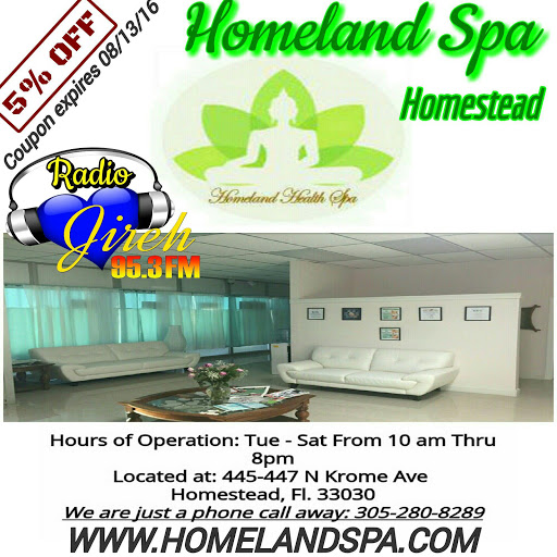Medical Spa «Homeland Health Spa», reviews and photos, 445 N Krome Ave, Homestead, FL 33030, USA