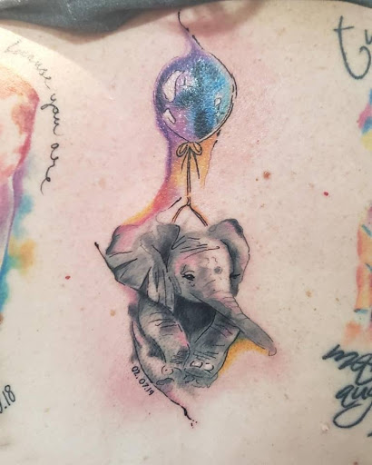 Explore rocket tattoo ideas, creative tattoo ideas in Charlotte, available at Canvas Tattoo & Art Gallery