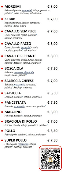 Carte du Mordimi - Panineria à Modica