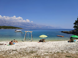 Foto van Puntica beach gelegen in een natuurlijk gebied