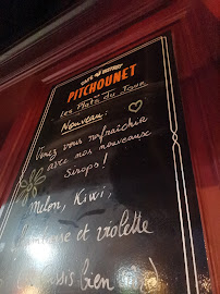 Carte du Café Bistrot de Pitchounet à Arles