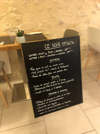 Bistro Restaurant CÔTÉ Cour à Azay-le-Rideau (la carte)