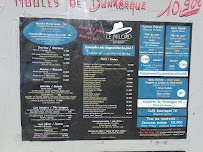 Le Milord Cafe-Brasserie à Dunkerque carte