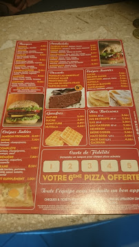 Pizzeria Chez Cathy à Sarrola-Carcopino menu