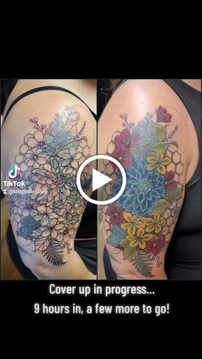 Explore badass female tattoo ideas, creative tattoo ideas in Hillsboro, available at Reflections Art Gallery and Studio