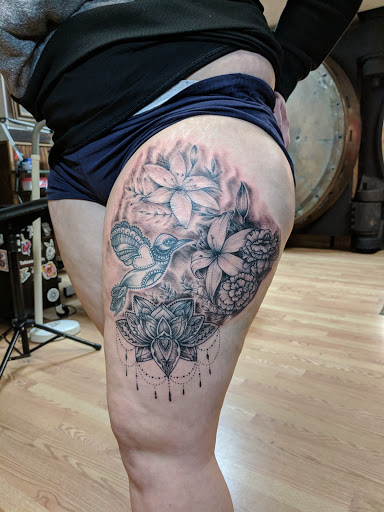 Explore half sleeve tattoo ideas for females, creative tattoo ideas in Butler, available at The Ink Vault