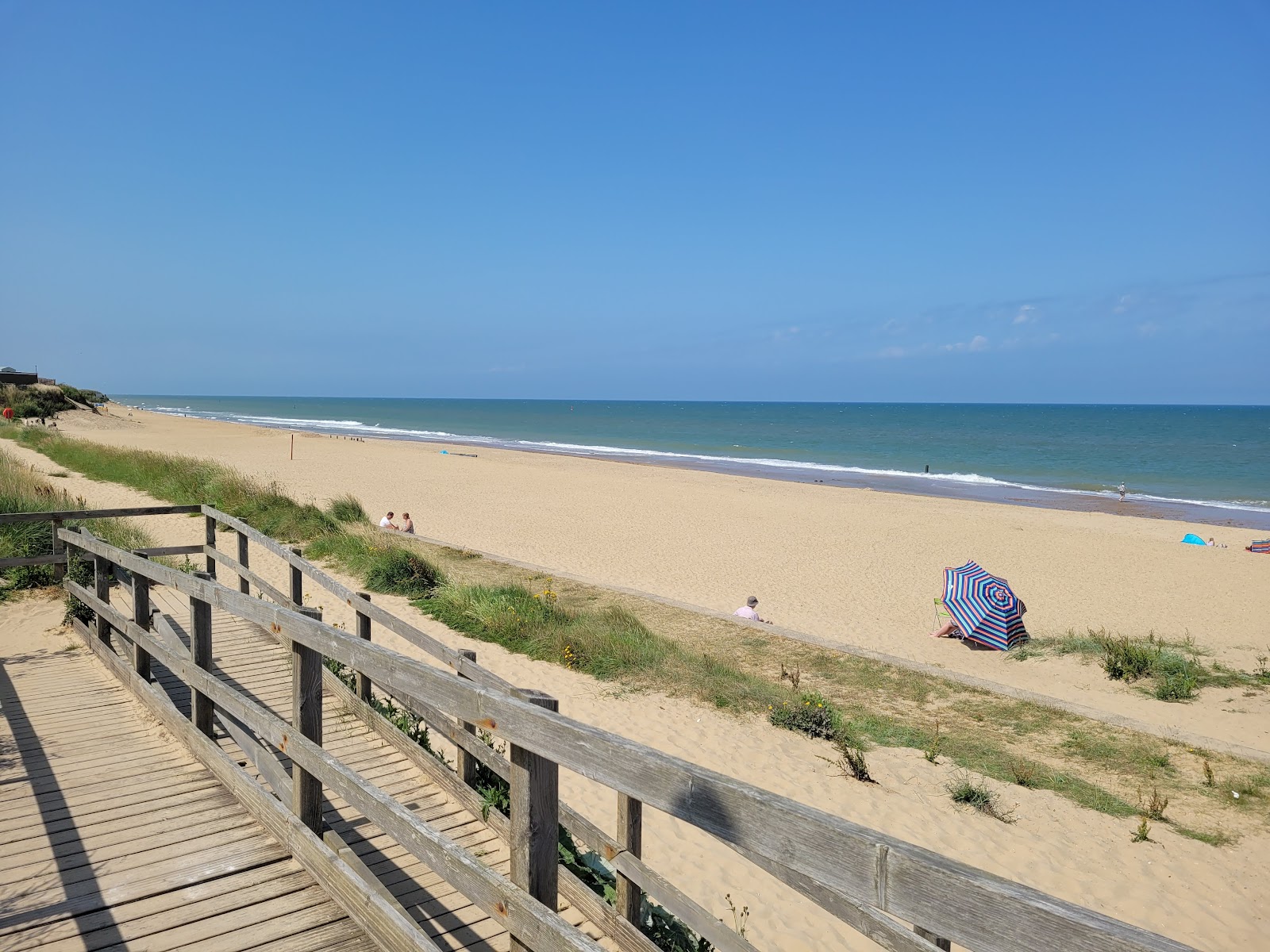 Photo of Bacton Beach with long straight shore