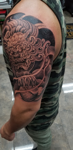 Explore monkey tattoo ideas, creative tattoo ideas in Colton, available at knuckleheads tattoo