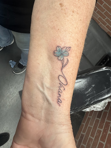 Explore tattoo ideas breast cancer ribbon, creative tattoo ideas in Lincoln City, available at Black N Blue Tattoo & Skate Shop