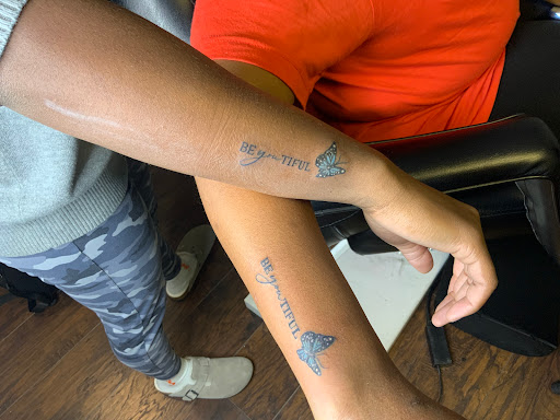 Explore family of four tattoo ideas, creative tattoo ideas in Milledgeville, available at Black Barby Ink