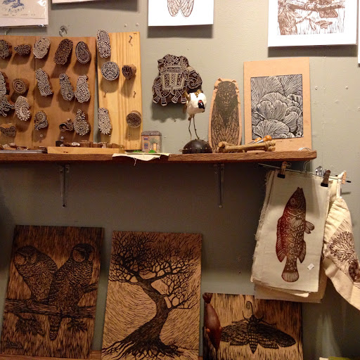 Woodlee woodcut printmaking and linocut craft art jj