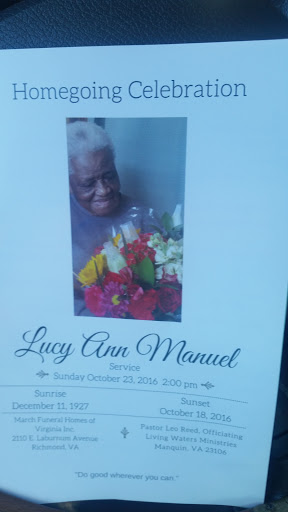 Funeral Home «March Funeral Homes», reviews and photos, 2110 E Laburnum Ave, Richmond, VA 23222, USA