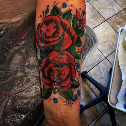 Explore tattoo ideas for a name cover up, creative tattoo ideas in Amarillo, available at Music Box Body Art Studio