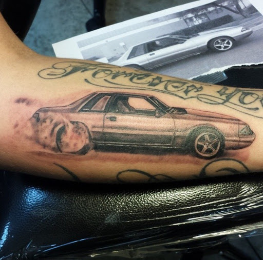 Explore moon tattoo ideas, creative tattoo ideas in San Diego, available at Sideshow Tattoo and Piercing