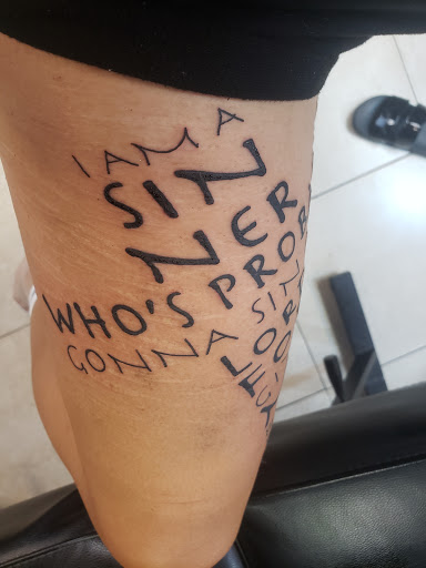 Explore embroidery tattoo ideas, creative tattoo ideas in Saint Petersburg, available at Ink Godz Tattoos