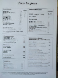 Menu du Tous le jours à Berlin