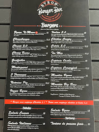 Menu du Byron Burger Bar Saint-François à Saint-François