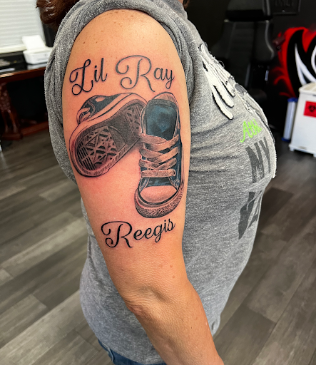 Explore santa muerte tattoo ideas, creative tattoo ideas in Silver City, available at Independent Ink Tattoo