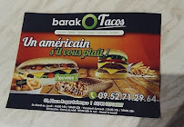 Barak O tacos à Leforest menu