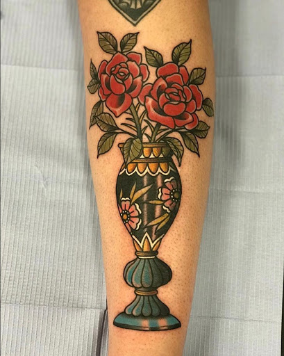 Explore beach tattoo ideas, creative tattoo ideas in Savannah, available at Tramp Art Studios