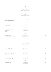 The Kitchen and The Bar à Florence menu