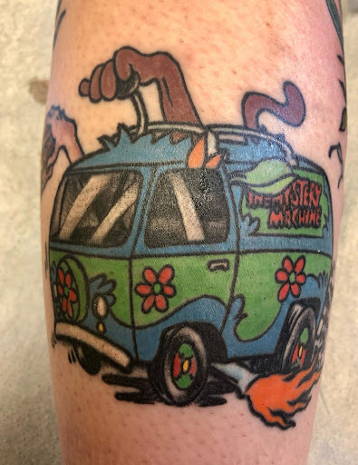 Explore climbing tattoo ideas, creative tattoo ideas in Logan, available at Sailor Jims Electric Tattoo