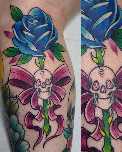 Explore fisherman tattoo ideas, creative tattoo ideas in West Jefferson, available at Black Dagger Tattoo Collective