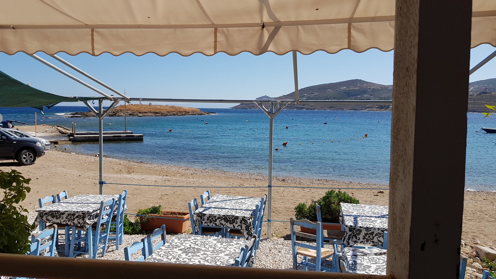 Daskalio beach'in fotoğrafı çok temiz temizlik seviyesi ile