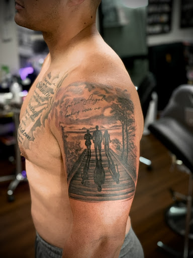 Explore tattoo space filler ideas, creative tattoo ideas in Roscoe, available at Elevated Ink Tattoo