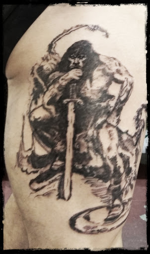 Explore smile now cry later tattoo ideas, creative tattoo ideas in New Orleans, available at Catahoula Tattoo 