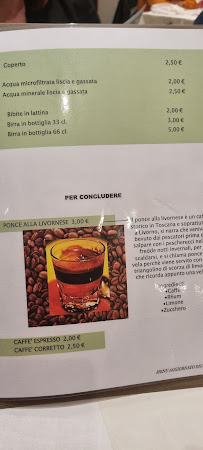 Trattoria Il Calesse à Quercianella carte