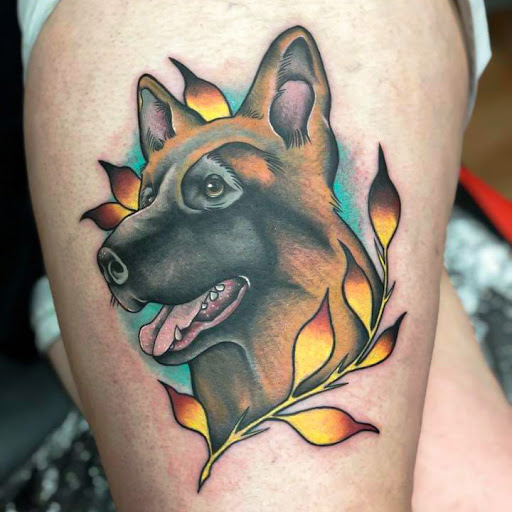 Explore tattoos behind ear ideas, creative tattoo ideas in San Antonio, available at Platinum Tattoos & Piercings