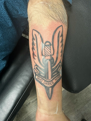 Explore dahlia tattoo ideas, creative tattoo ideas in Orlando, available at Fine Ink Studios Tattoos