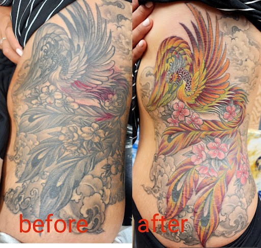Explore healing tattoo ideas for females, creative tattoo ideas in Seattle, available at Dragon Tattoo