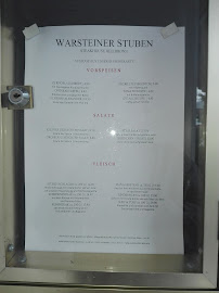 WARSTEINER STUBEN Steakhouse Heilbronn à Heilbronn menu